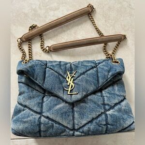 Gently used - Small YSL LouLou in denim.